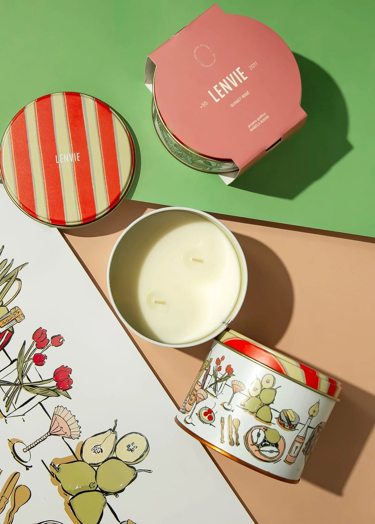 Vela perfumada Sunset Rosé en lata 250g