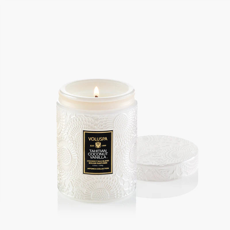 Vela Vidrio Pequeña Tahitian Coconut