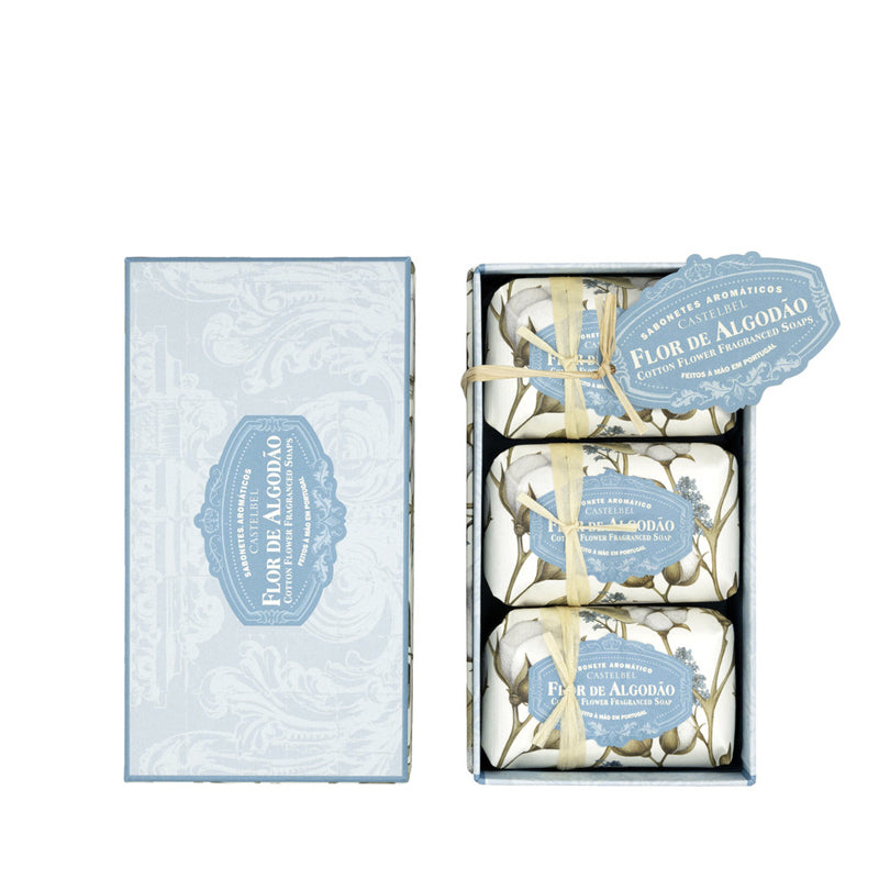 Caja 3 Jabones Cotton Flower
