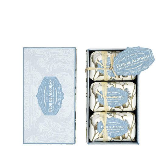 Caja 3 Jabones Cotton Flower