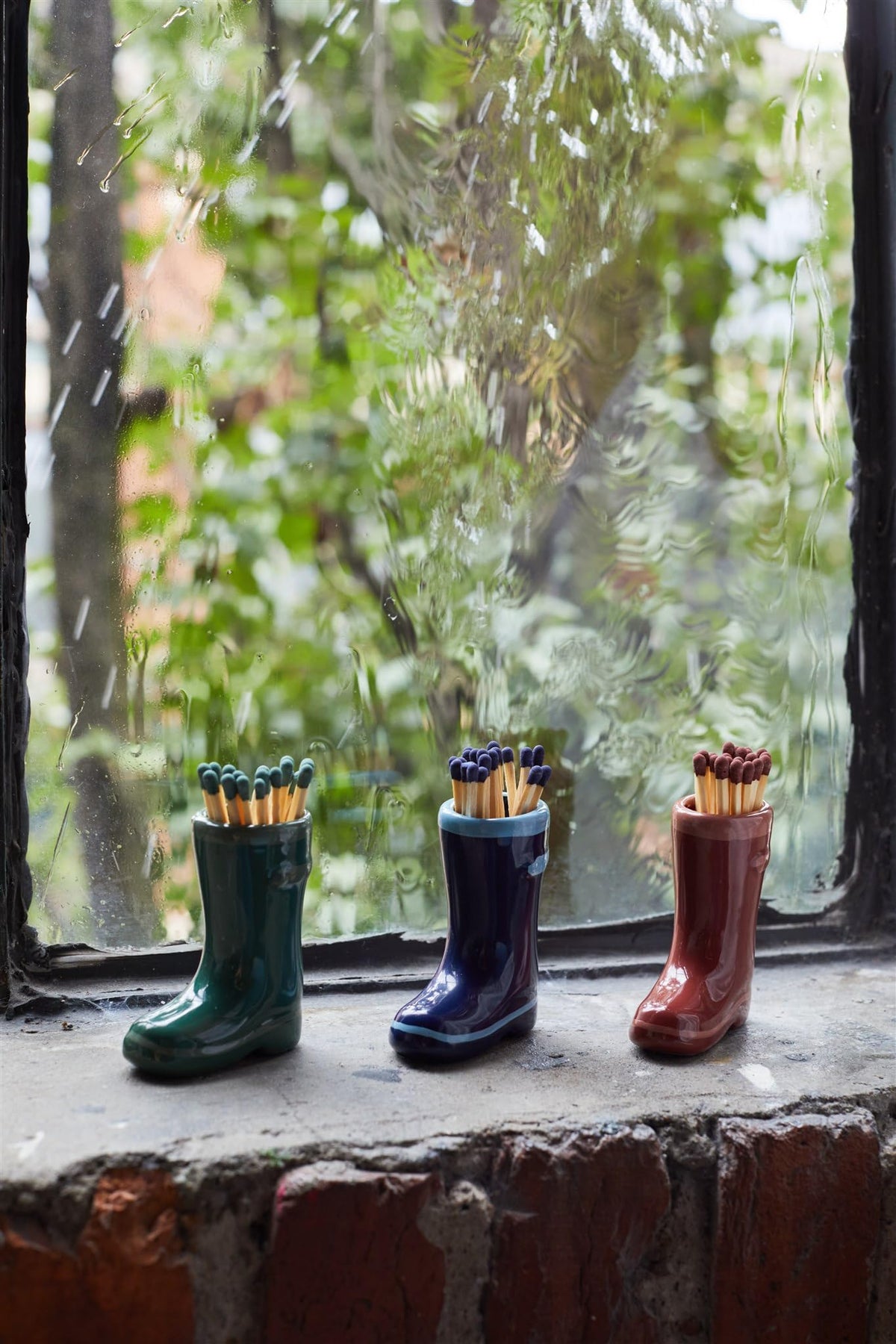 Bota Wellington Porta Fósforos Azul
