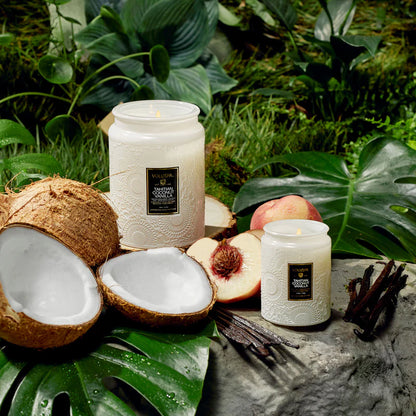 Vela Vidrio Pequeña Tahitian Coconut