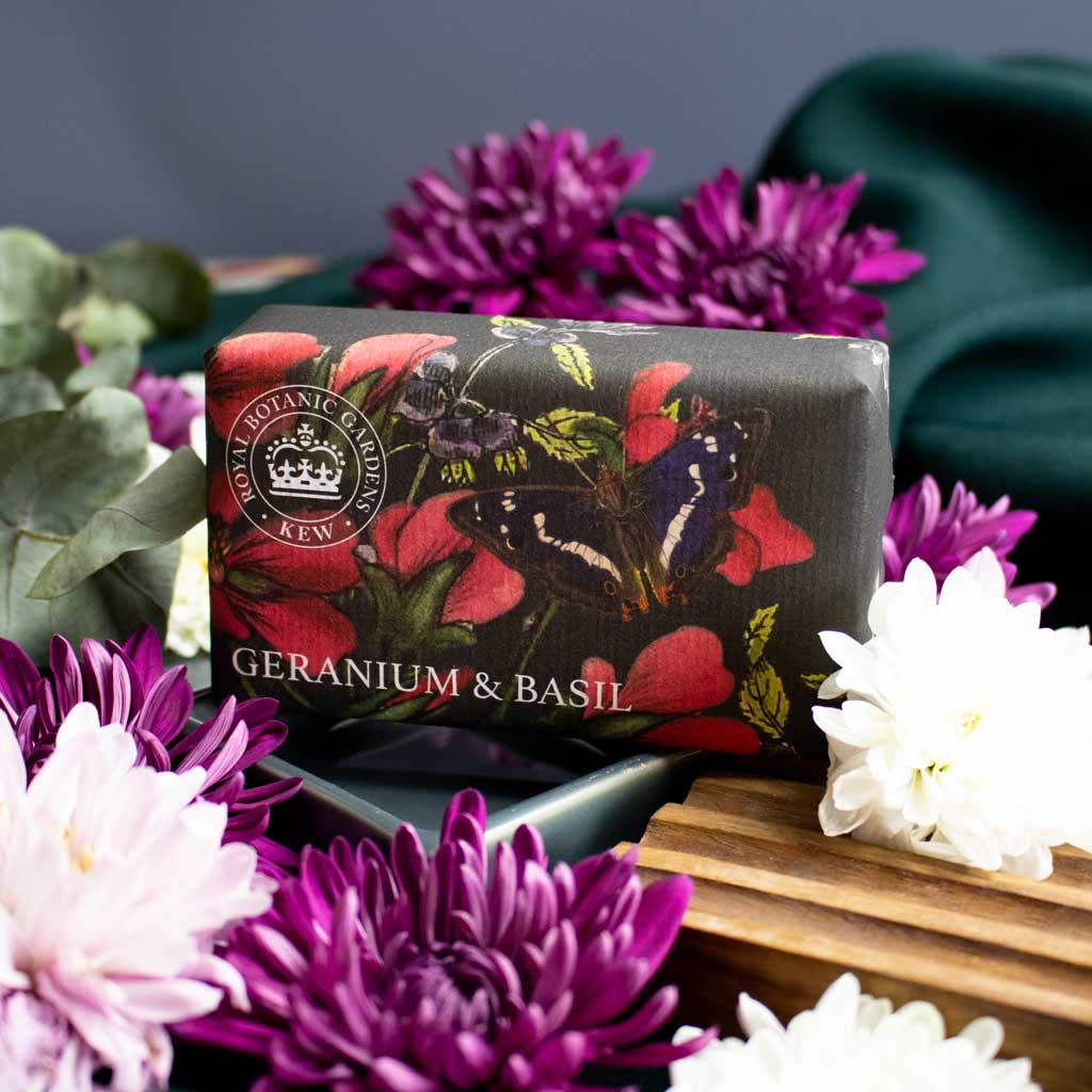 Jabón Barra Geranium & Basil
