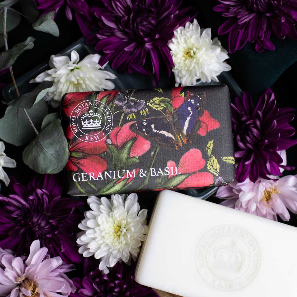 Jabón Barra Geranium & Basil