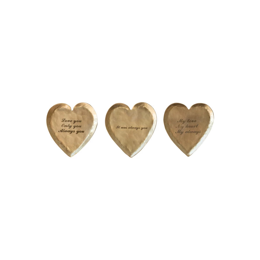 Corazón bronce frases