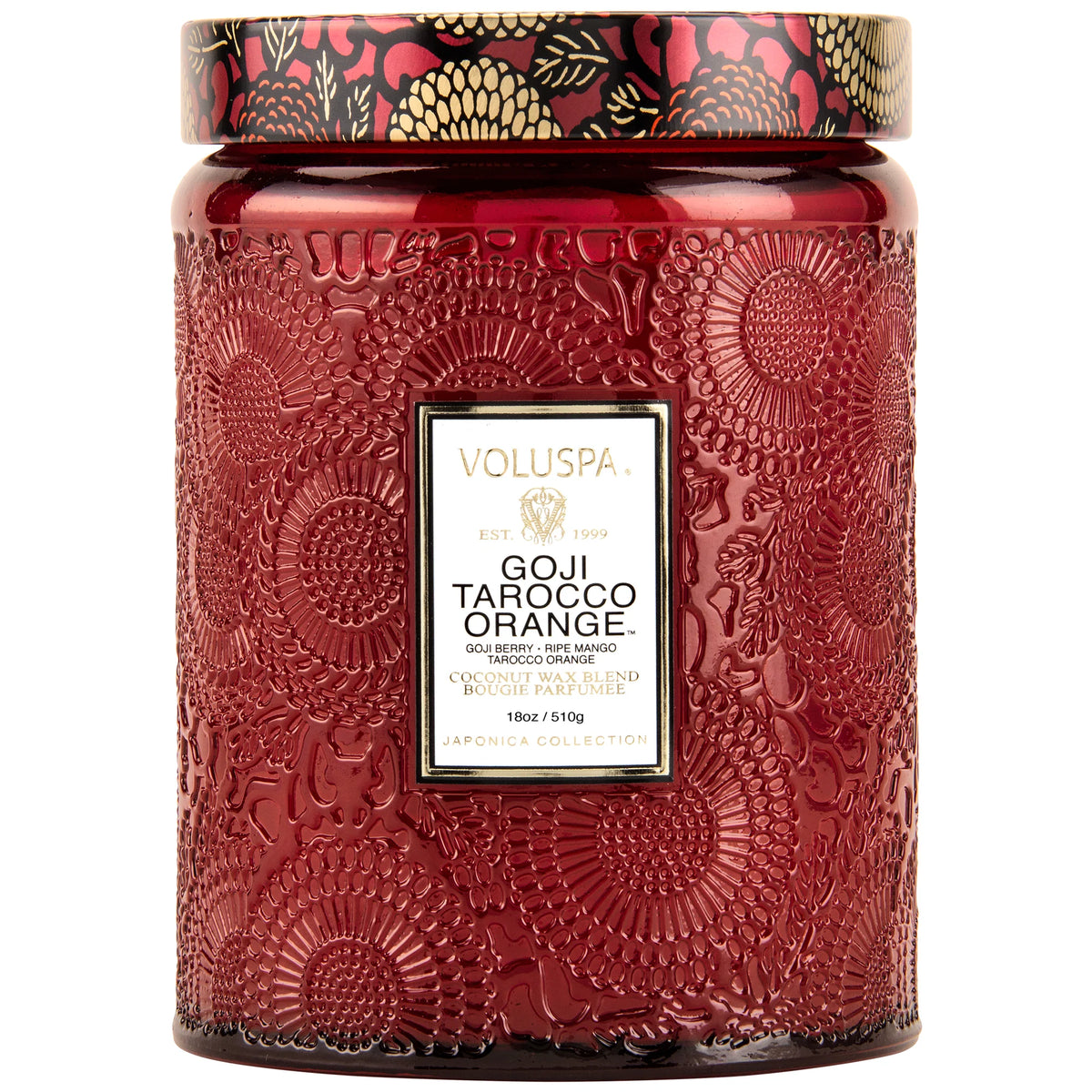 Vela vidrio grande Goji Tarocco