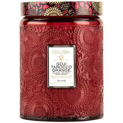 Vela vidrio grande Goji Tarocco