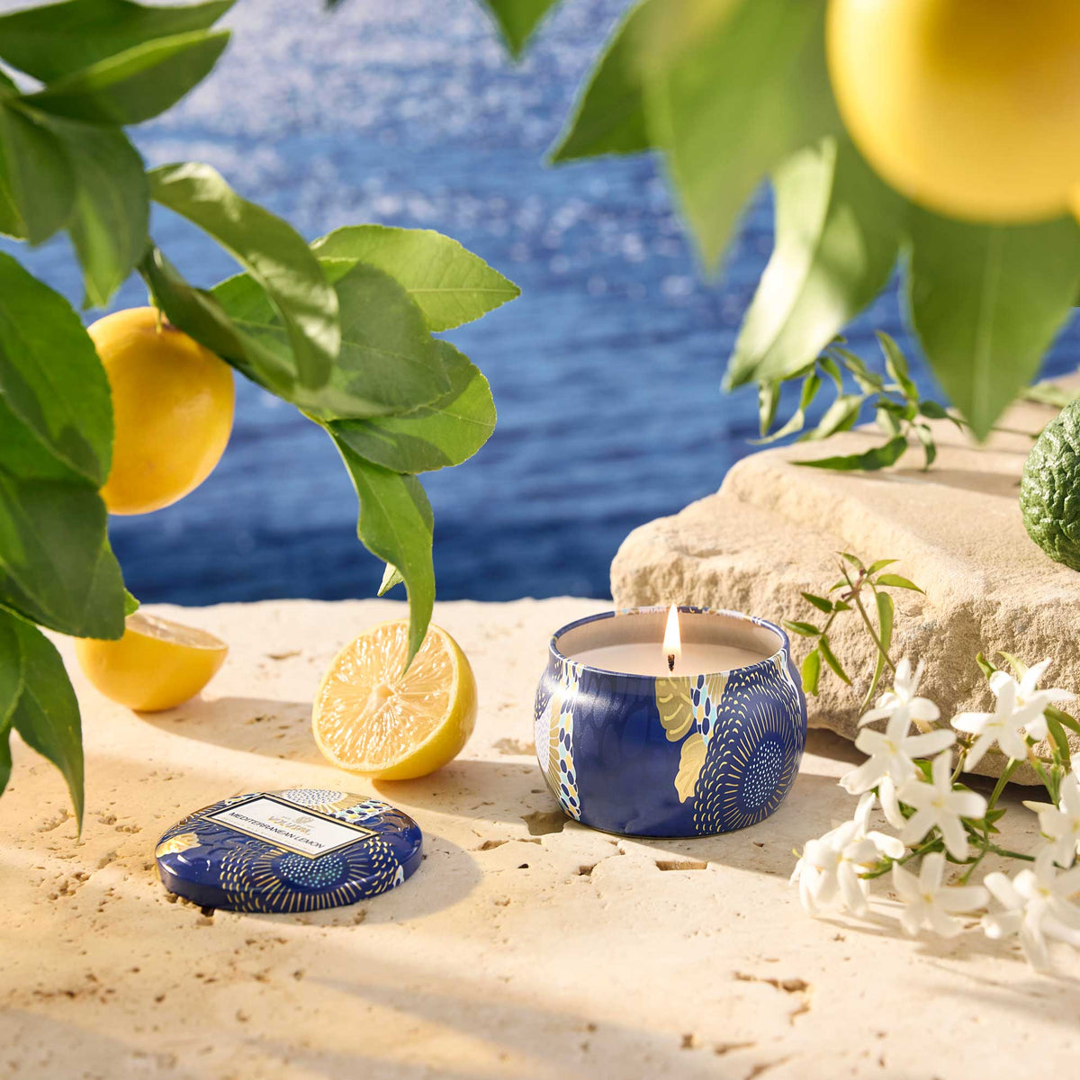 Vela metal chica Mediterranean Lemon